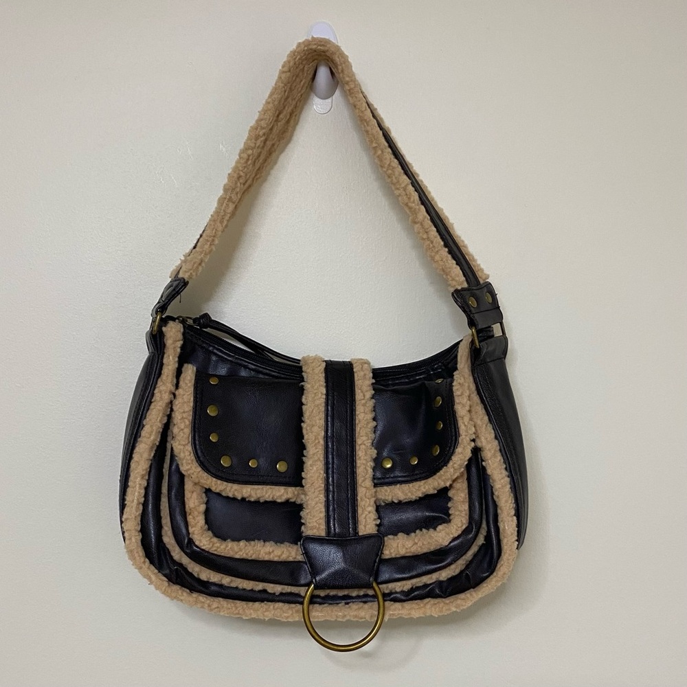 Small Brown Shoulder Purse Y2K Style